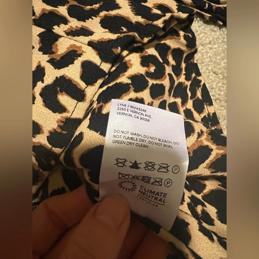 Reformation Demi Top Leopard NWT
